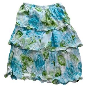 Fairygrunge Tiered Skirt SZ M Whimsical Ruffle Romantic Flowy softgirl
